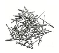 Zunate 1000 Rivets Aveugles en Aluminium, Attaches à Tête Ronde Plate, Compatibles avec Pistolet à Rivets Manuel, pour Installation de Quincaillerie de Meubles en Métal, Rivetage sécurisé Résistant