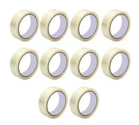 Zunate 10PCS Ruban en Fibre de Verre Transparent 30mmx20m Résistant | Renfort multidirectionnel, adhésif à haute adhérence, regroupement de résistance industrielle, objectif de scellage de