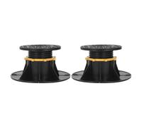 Zunate 2 Pièces Pieds de Support Centraux Réglables pour Lit, Usage | Installation facile du verrou tournant, plage de hauteur personnalisée, base de protection en plastique.