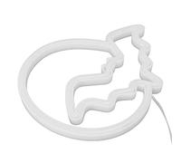 Zunate 2 Pièces Veilleuse Enfant Lune Chauve-souris LED Murale Suspendue | Conception céleste pour les enfants, alimentation USB ou batterie, affichage de table, art lumineux mignon
