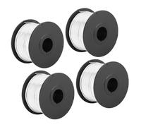 Zunate 4 Bobines de Fil d'attache en Acier Doux de 0,8 Mm, 110 M |Fil de Liaison pour Machine à Attacher Automatiquement les Barres d'armature