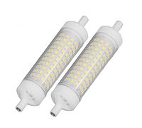 Zunate Ampoule LED R7S Blanc Chaud 118 Mm 15 W à intensité Variable |Projecteur à Double extrémité 1500lm 154 LED 220V 30000 Heures pour l'éclairage Domestique de Nuit Publicitaire, 2 Pièces (Blanc