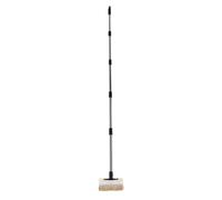 Zunate Applicateur de Pinceau de Terrasse de 7,09 Pouces avec Manche de 72,83 Pouces de Long, Grand Pinceau de Teinture pour Clôtures, Murs et Boiseries, Comprend un Petit pour une Finition Brillante,