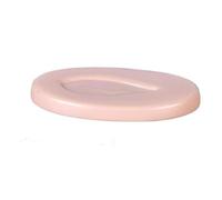 Zunate Assiette Miniature en Résine, Mini Vaisselle, Jouet, Accessoire de Cuisine, Plat Miniature Ovale Rose pour Décoration de Fête de Jardin, étanche, Anti-Fissuration, 16 G (S)