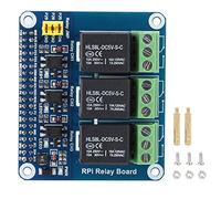 Zunate Bindpo Module de Relais, AC 250 V/5A, DC 30 V/5A, Interface GPIO Module D'extension de Module de Relais à 3 Voies avec Isolation Optocoupleur, adapté pour A +/B +/2B/3B/4B