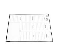 Zunate Bloc-notes aimanté pour Liste de Choses à Faire avec Surface Effaçable pour une Planification Hebdomadaire Efficace à la Maison ou au bureau. Fabriqué à Partir de Matériau PET de qualité