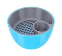 Zunate Bol à Pistache Double Couche avec Stockage de Coquille, Récipient de Collation en Plastique pour la Maison et le Bureau, Pique-nique, Support de Noix Facile à Nettoyer