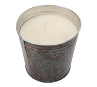 Zunate Bougie sans Fumée à 3 Mèches à la Citronnelle |Cire de Soja Naturelle pour les Repas de Pique-nique en Camping en Plein Air - Boîte en Fer Rustique de 100 Heures