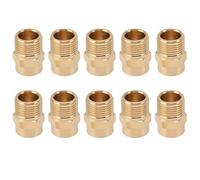 Zunate Buse à Fente Directionnelle en Laiton 10PCS |Buse de Tuyau d'eau pour Pelouse, Brumisation de Refroidissement, Antirouille, Résistant à la Chaleur, Haute Pression, Installation Facile