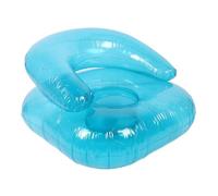Zunate Canapé Gonflable Transparent Ergonomique Blow Up | Canapé PVC pour Chambre Intérieure Piscine Jardin Détente Extérieure Bleu