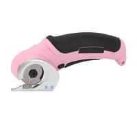 Zunate Coupe-tissu électrique Compact 240 Tr/min sans Fil |Ciseaux Rechargeables pour Projets de Couture, Tapis en Cuir, éponge, Verrouillage de sécurité (PINK)