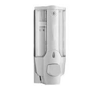 Zunate Distributeur de Savon Verrouillable de 350 ML fixé au Mur |Distributeur de Savon Manuel en Plastique ABS étanche, pour Cuisine, Salle de Bains, pour Les Mains (White)