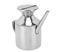 Zunate Distributeur d'huile à Poignée Ergonomique |Récipient Polyvalent en Acier Inoxydable de 450 Ml pour la Sauce Soja, le Vinaigre et le Vin de Cuisson (Avec poignée)