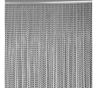 Zunate Écran de Rideau en Bande d'aluminium 90x214,5 Cm |Barrière Anti-Insectes Volants, Séparateur de Lutte Antiparasitaire pour Magasin de Cuisine, Véranda