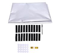 Zunate Grand Voile Occultant 4,8x6,6 Pi Ombre | Tissu Oxford UPF 50 Plus, résistant aux déchirures, pliable A4, pare-soleil pour porte de garage teinté