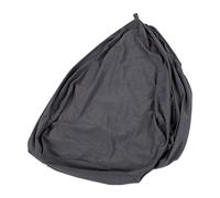 Zunate Grande Housse de Pouf en Velours côtelé Doux, Housse de Rechange Lavable pour Enfants et Adultes, Salon, Dortoir, Salle de Jeux (Gris foncé)