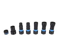 Zunate Kit d'adaptateur d'extension de Tuyau 'aspiration 7 Pièces |Connecteurs Rapides de Collecte de Poussière pour Ponceuse à Outils électriques 'atelier avec Clip Rotatif à 360 °