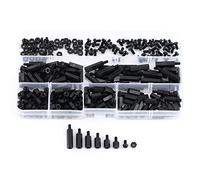 Zunate Kit d'assortiment d'entretoises Femelles M3 en Nylon |Vis à Pilier Hexagonales 250 Pièces pour Montage sur PCB (M3 simple passe-type A)