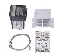 Zunate Kit de Contrôleur de Température PID avec Sonde K 0-400°C (40A) | Thermostat régulateur pour brassage, éclosion d\'œufs de reptiles, couveuse, fermentation, four
