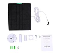 Zunate Kit de Panneau Solaire Chargeur pour Video Doorbell Outdoor (WHITE) | Alimentation continue, conversion d\'énergie efficace, placement flexible avec un long câble