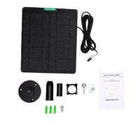 Zunate Kit de Panneau Solaire pour Sonnette Vidéo avec Monocristallin | Alimentation continue, conversion à haut rendement, installation flexible