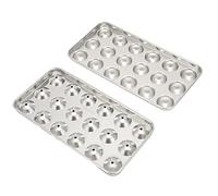 Zunate Machine à Glaçons à Whisky Sphérique en Acier Inoxydable 304 |Moule à Glaçons pour Bar à Vin, Refroidissement Rapide, Bord Rond Non Toxique, Facile à Nettoyer, sans Dilution, Plateau à Glace en