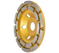 Zunate Meule Diamantée à Double Rangée |Disque de Broyeur à Béton pour Granit, Pierre et Marbre avec Trous d'aération (125mm)