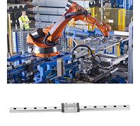 Zunate MGN12H Rail de Guidage Linéaire Miniature Noir 12 Mm |Bloc Coulissant 300 Mm pour Imprimante 3D de Routeur CNC (300 millimètres)