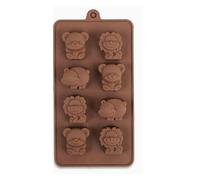 Zunate Moules à Chocolat en Silicone, 4 Pièces Moules de Cuisson Antiadhésifs de qualité Alimentaire pour Bonbons Glaçons Crayons Savon, Polyvalents pour la Cuisson du Chocolat