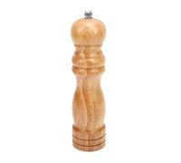 Zunate Moulin à Condiments en Bois, Poignée Ergonomique, Facilement Rechargeable, Broyeur à Sel de Chêne pour Sel de l'himalaya, Outil de Cuisine, Poudre Fine (Couleur bois originale 8 pouces)