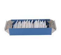 Zunate Organisateur de Fichiers de Cartes A-Z à 800 Emplacements |Porte-Cartes de Visite Extensible avec Couvercle Transparent élevé pour le Bureau (BLUE)
