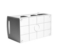 Zunate Organiseur de Livres pour Bibliothèque de Bureau pour Enfants, Porte-stylos à 3 Compartiments avec Crochet, Petit Support de Livre de Bureau au Design Minimaliste pour Le, la Maison, (White)