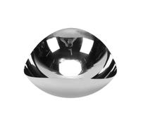 Zunate Ovale 304 Acier Inoxydable Bol Décoratif de Service pour Fruits | Finition argent poli miroir, pièce maîtresse élégante, construction en métal durable, présentoir de salle à manger