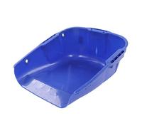 Zunate Pelle à Poussière en Plastique Résistante à l'usure |Poêle à Poussière Robuste de Grande capacité avec Double Poignée pour Une Utilisation Agricole (Blue)