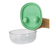 Zunate Récipient à Collation Portable avec Deux Rainures pour les Doigts pour Manger sans Gâchis dans N'importe Quel Environnement - Plastique ABS Empilable, Idéal pour les Aventures en Plein Air