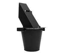 Zunate Récupérateur de Graisse pour Fumoir Robuste |Seau d'égouttement en Acier pour Gril à Pellets avec Couvercle 12 Doublures Fit