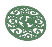 Zunate Tapis en Silicone Antidérapant Résistant à la Chaleur |Dessous de Plat de Comptoir pour Plats de Théière Hot Pots 7,8 Pouces (Green)