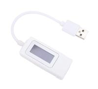 Zunate Testeur USB Multimètre Numérique Compteur de Puissance pour (WHITE)