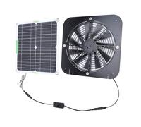 Zunate Ventilateur D'extraction Solaire 100W, Silicium Monocristallin, Ventilateur de Grenier, Ventilation de Toit Énergie Solaire