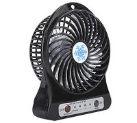 Zunate Ventilateur Portable Silencieux pour Siège Auto pour bébé |Mini Ventilateur de Bureau Rechargeable USB Strong Breeze (BLACK)