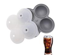Zunetsutock Moule à glace rond facile à démouler en silicone de qualité alimentaire - Moule à boules de glace - Moules en silicone - Pour whisky, cocktail, bourbon, café, eau, jus, boissons, maison