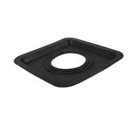 ZUNOXAZ Protège-poêle en Silicone Réutilisable Résistant à Haute Température pour Cuisinière à Gaz, Housse de Protection Noire et Couvercle D'espace pour Brûleur