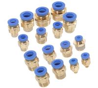 ZUNOXAZ Raccord pneumatique Coupleur réducteur en ABS et cuivre, 1 Set, accouplement droit pour compresseur et cloueur pneumatique, utilisation professionnelle