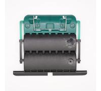 ZURFLUH FELLER - Attache tablier rigide Clicksur H875E pour lames de 8 mm pour volet roulant - Verrou anti-soulèvement robuste avec 2 maillons + 1 Porte-clés DOMOBIP (Noir et Vert - Lot de 1)