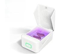 ZURSANA Séchoir Déshumidificateur pour Aides Auditives - Dual Mode, Port USB-C, Compact (Blanc + Clip Noir)
