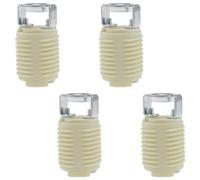 zutisay Lot de 4 douilles G9 en céramique pour lampe halogène, plafonnier, spots, etc. (anneau extérieur en métal M10)