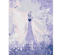 Zuty - Peinture au diamant - LES ANGES DE LENKA - EMBRACE ANGEL, 40 x 50 cm, toile tendue sur châssis