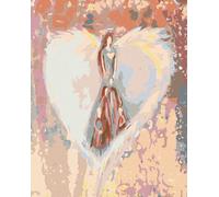 Zuty - Peinture au diamant - LES ANGES DE LENKA - FAMILY ANGEL, 40 x 50 cm, toile tendue sur châssis