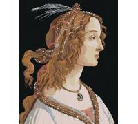 Zuty - Peinture au diamant - PORTRAIT DE FEMME (SANDRO BOTTICELLI), 40 x 50 cm, toile tendue sur châssis