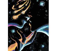 Zuty - Peinture diamant - Baiser spatial, 40 x 50 cm, toile tendue sur châssis